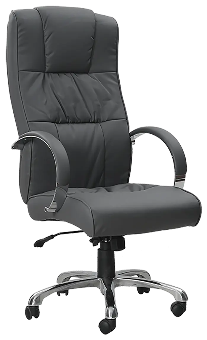 LOTUS křeslo kancelářské, šedá ekokůže